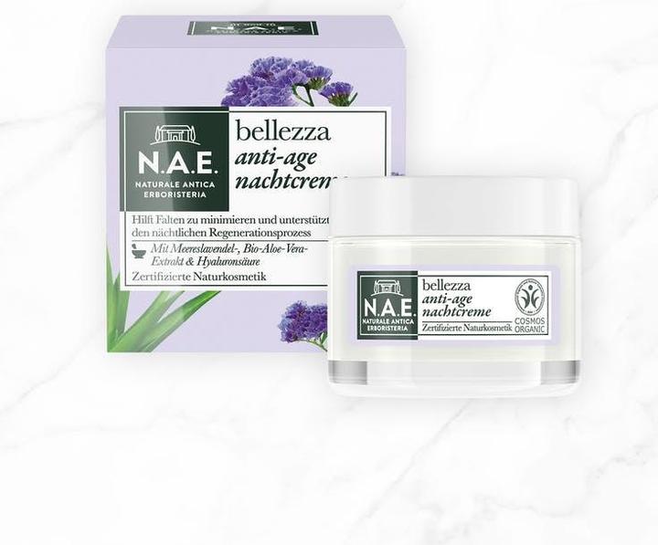 Actual product image N.A.E. NAE Naturale Antica Erboristeria Bellezza Anti-Age Day Cream, COSMOS Organic Certified & Vegan Form (50 ml, Day cream)