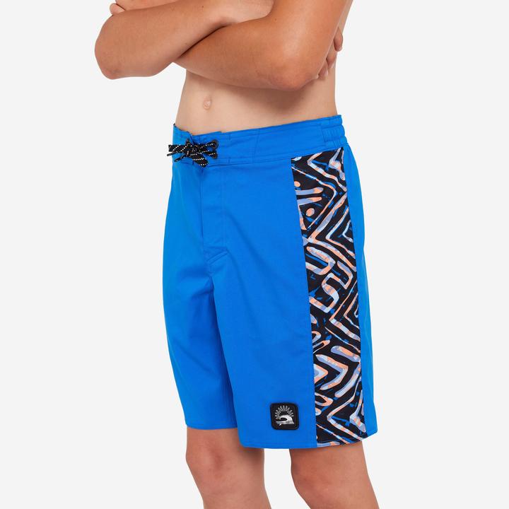 Actual product image Olaian Boardshorts Surfen Jungen 900 Band blau (10, 11, 12)