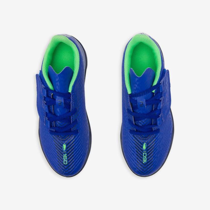 Immagine prodotto Kipsta Scarpe da calcio da bambino con chiusura a velcro - 160 Easy Turf blu (31)
