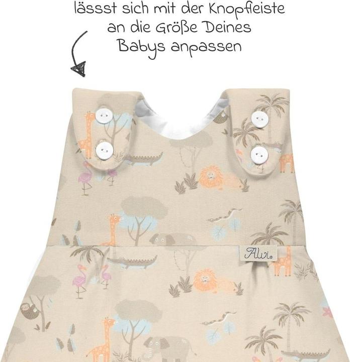 Actual product image Alvi Schlafsäcke Baby-Mäxchen Aussensack - Jungle - Gr. 68 (2.5 TOG)