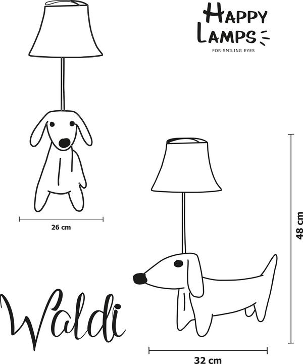 Produktbild Happy Lamps Waldi der Dackel (470 lm)