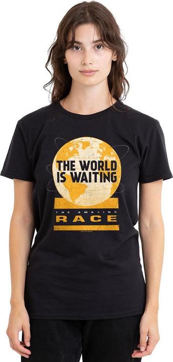 Actual product image The Amazing Race Unisex Adult Waiting World T-Shirt (M)