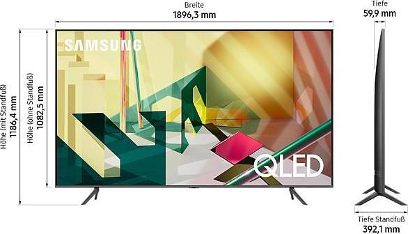 Actual product image Samsung QE85Q70T (85", QLED, 4K, 2020)