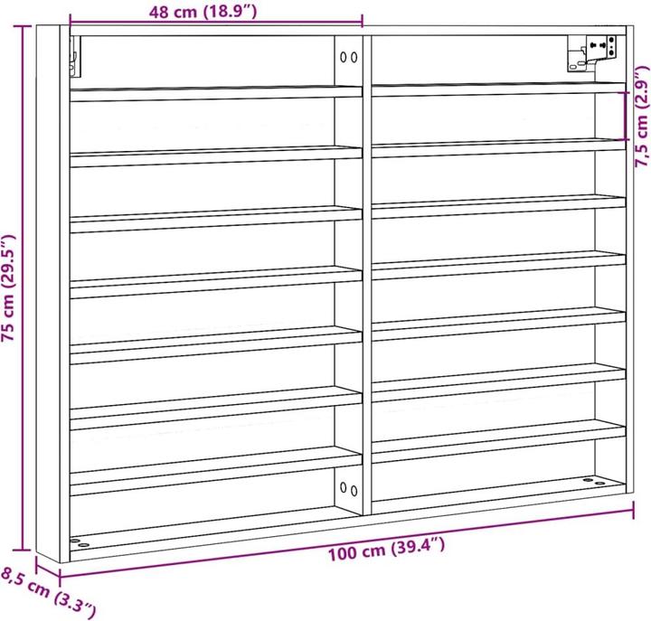 Actual product image VidaXL Display cabinet