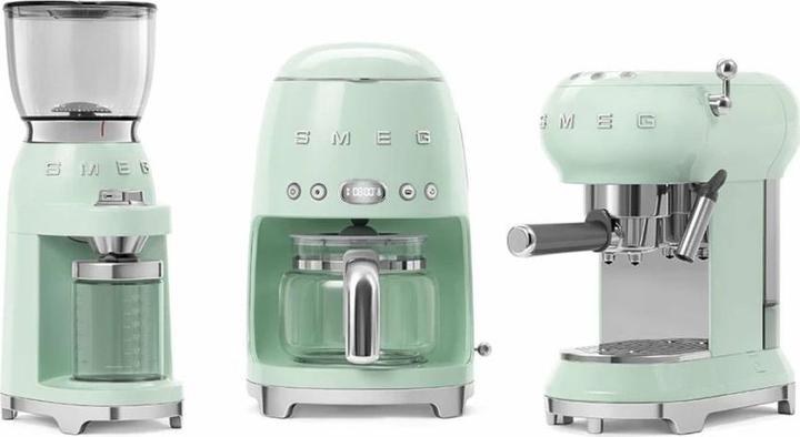 Actual product image Smeg ECF02PGEU Portafilter espresso/coffee machine Pastel green (EU plug)