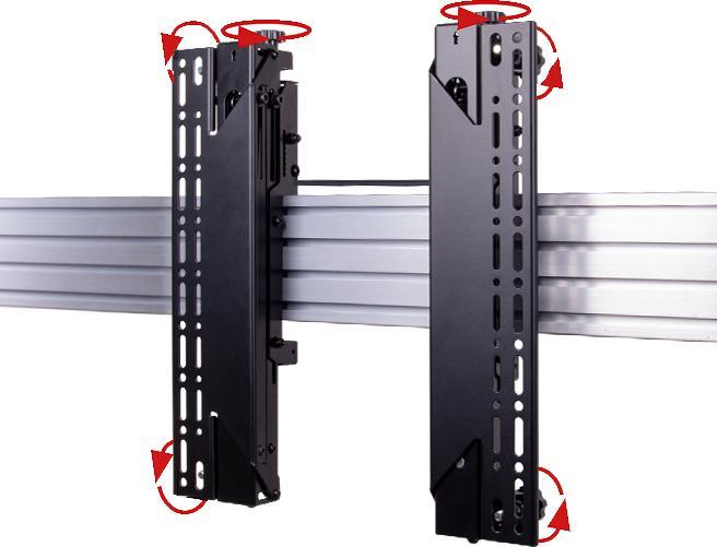 Produktbild b-tech BT8390-VESA400MAP - Schnittstellen-Adapterarm - Schwarz - 50 kg - Schiene - 165 (Wand, 70", 50 kg)