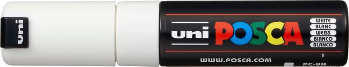 Posca Marker PC-8K wedge tip (White, 8 mm, 1 x)