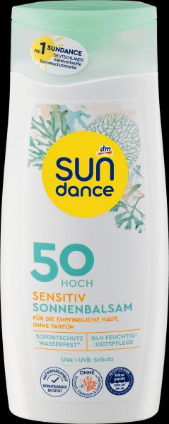 dm Sundance Sensitiv Sonnenbalsam (Sonnenmilch, SPF 50, 200 ml)
