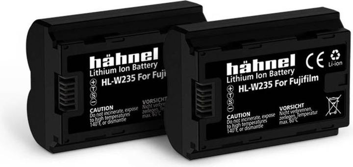 Actual product image Hähnel HL-W235, 2pcs camera battery replaces original battery NP-W235 7.2 V 2250 mAh (Camera battery)