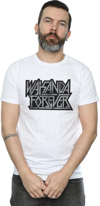 Actual product image Mens Wakanda Forever Logo T-Shirt (4XL)