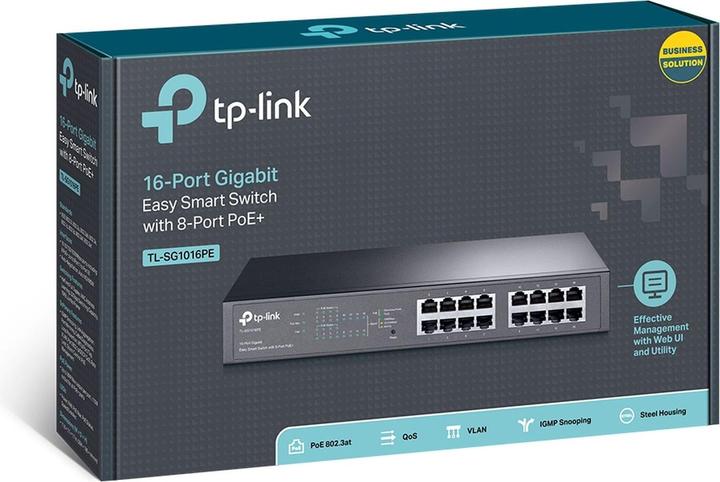 Actual product image TP-Link Tl-Sg1016pe (16 Ports)