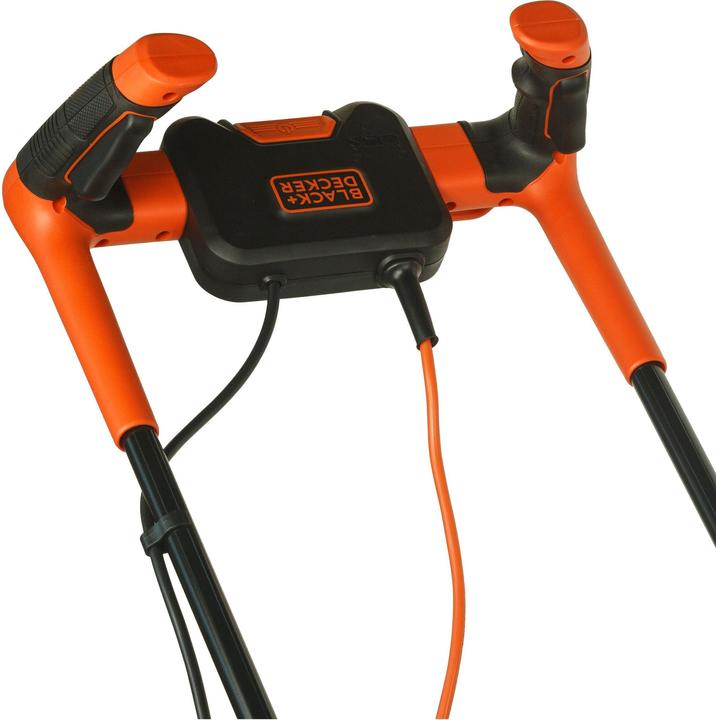 Image du produit Black & Decker Tondeuse à gazon Blac BEMW471BHQS 1600W largeur de coupe 38cm, bac de ramassage 45L (Fonctionnement sur secteur)