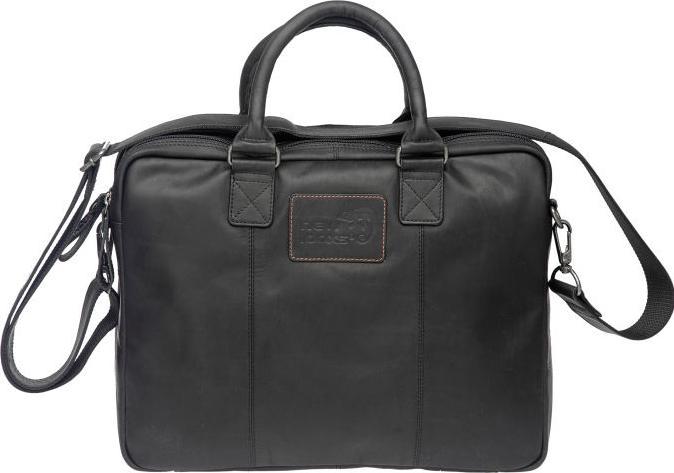 Produktbild New Looxs RADTASCHE SANTOS LEDER BLACK 13.5L LEDER 40X31X11CM (13.50 l)