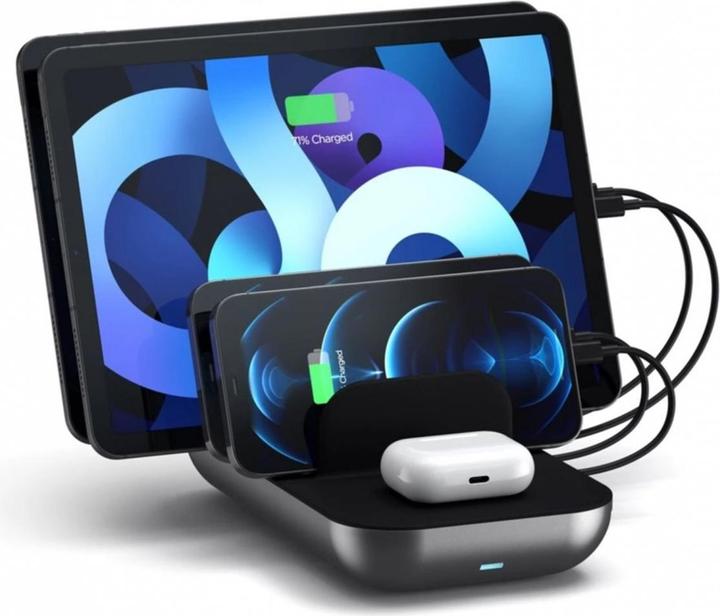 Actual product image Satechi 5 Port MultiDevice Charging Station (20 W)