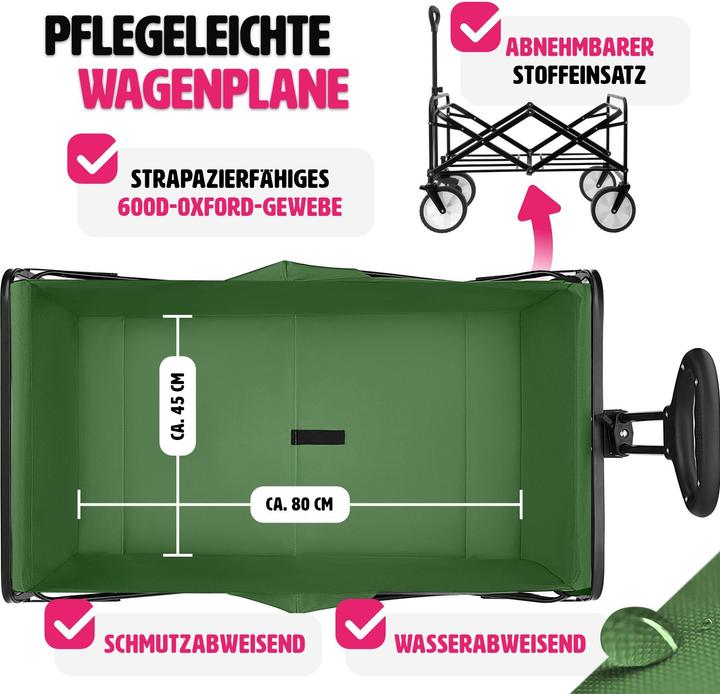 Actual product image tectake Folding handcart | 80 kg capacity