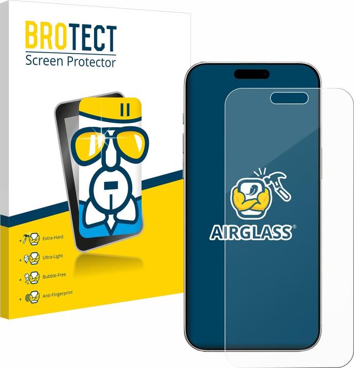 Produktbild BROTECT Schutzglas Schutzfolie Glas Folie Displayschutz klar (1 Stück, Apple iPhone 16 Pro)