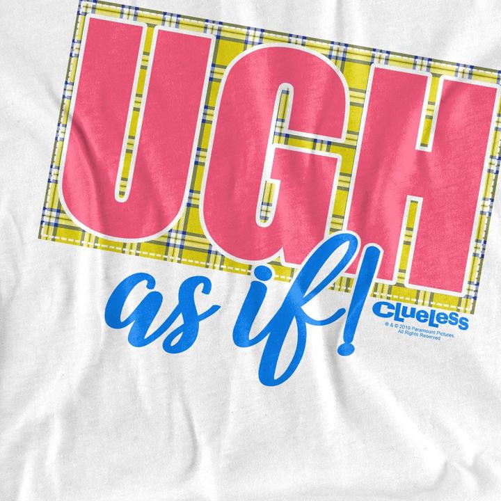 Immagine prodotto Clueless Ugh As If Maglietta Adulto Unisex (S)