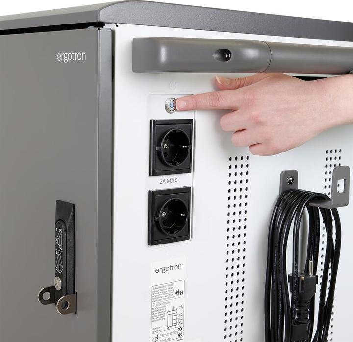 Actual product image Ergotron YESMOR36 Charging Cart for Mini-laptops Chromebooks tablets and laptops