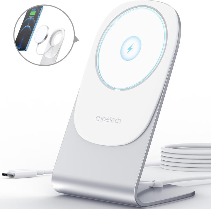 Actual product image Choetech Magnetic Charging Holder Bracket (15 W)