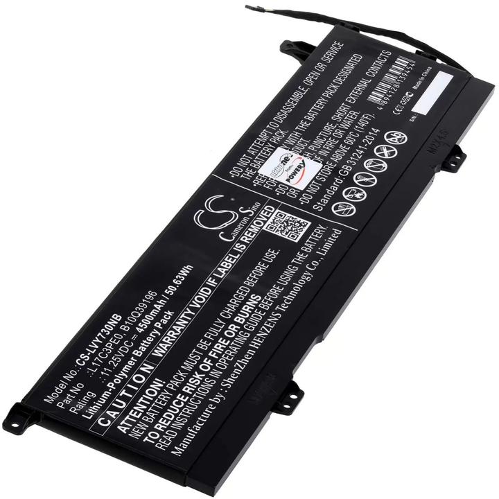Actual product image AccuCell Battery Lenovo Yoga 730-15IWL-81JS, type L17C3PE0 (4500 mAh)