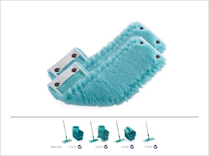 Actual product image Leifheit Wiper cover CLEAN TWIST M / Combi M static plus 2-pack (2 pcs.)