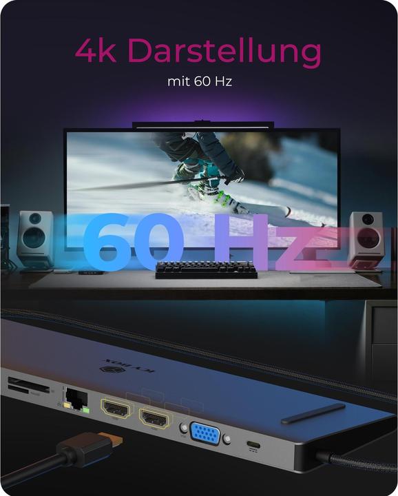 Immagine prodotto Icy Box IB-DK2106a-CPD (USB-C, 7 Porti)