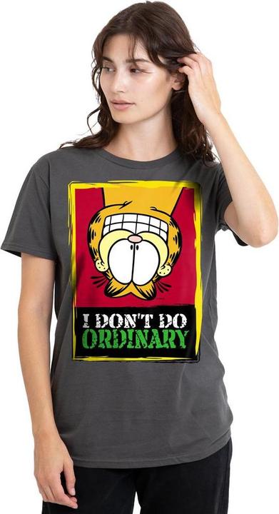 Actual product image Garfield Unisex Adult I Don't Do Ordinary T-Shirt (S)