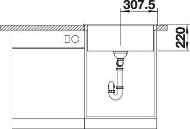 Produktbild Blanco Pleon 6 (Einbauspüle, 61.50 cm, 51 cm)
