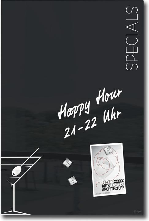 Produktbild Sigel Glas-Magnetboard Artverum mit Design (Magnettafel, 40 x 60 cm)