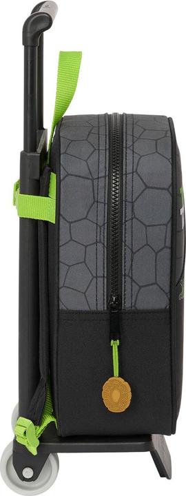 Produktbild Teenage Mutant NT Schulrucksack mit Rädern Schwarz Grau 22 x 27 x 10 cm