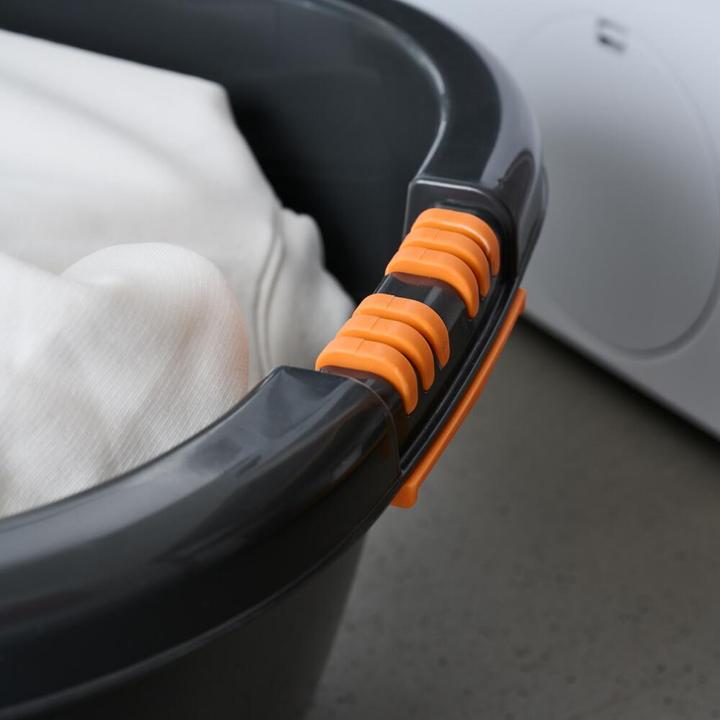 Actual product image Siena Home Wäschewanne "Aversa" 65 cm schwarz mit Softgriff (28 l)