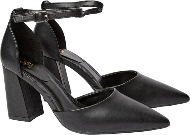 Actual product image Dorothy Perkins Womens/Ladies Blanche Pointed Ankle Strap High Block Heel Court Shoes (36)
