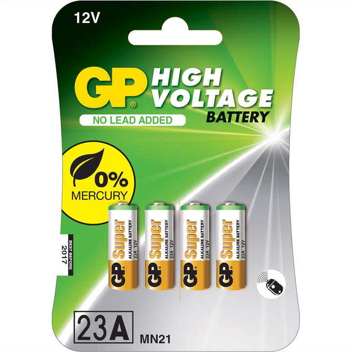 GP Batteries Alkaline 23A / MN21 (4 pcs., A23, 38 mAh)