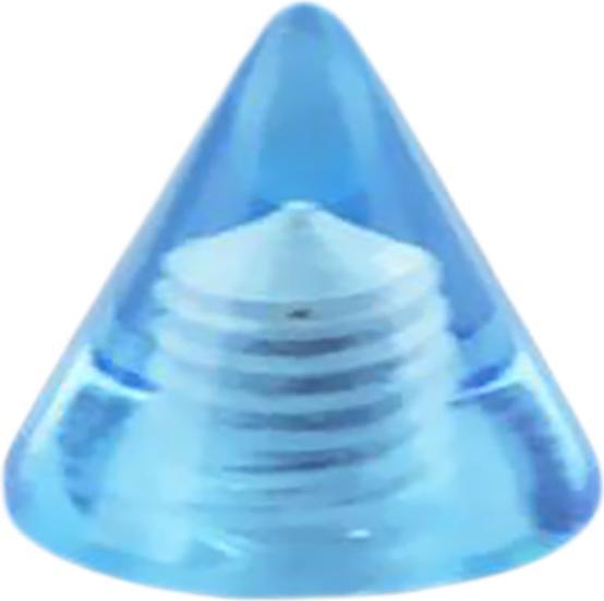 Actual product image Star Piercing Cone light blue transparent (without brass, Acrylic)