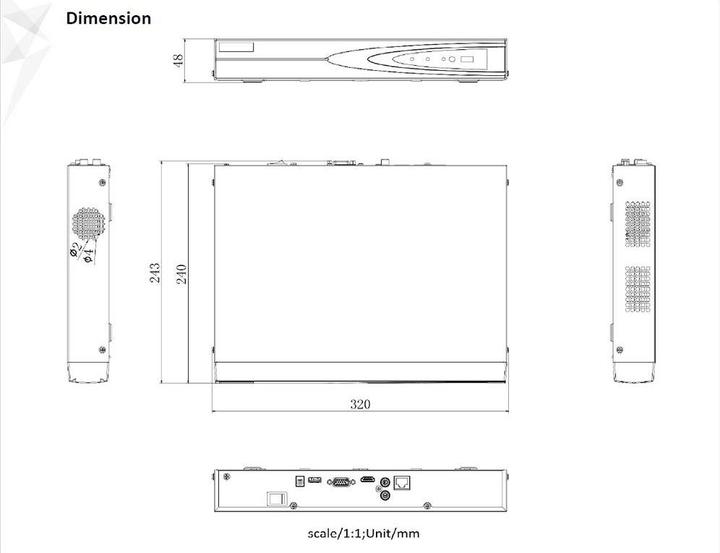 Immagine prodotto Hikvision DS-7604NXI-K1/4P (Videoregistratore di rete (NVR))