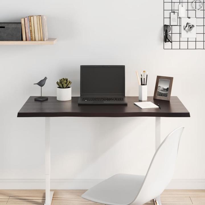 Image du produit VidaXL Tischplatte 100x40x2 cm Massivholz Eiche Behandelt (100 x 40 x 2 cm)