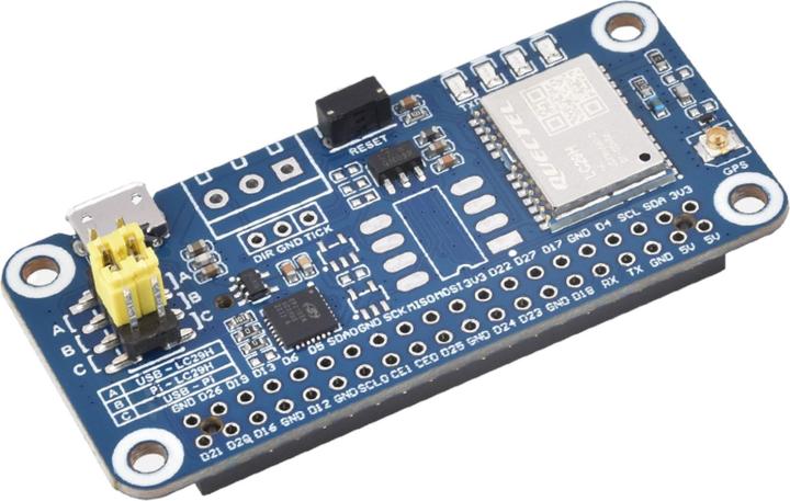 Actual product image WaveShare GPS-RTK Rover LC29H(DA) Dual-band L1+L2 for Raspberry Pi