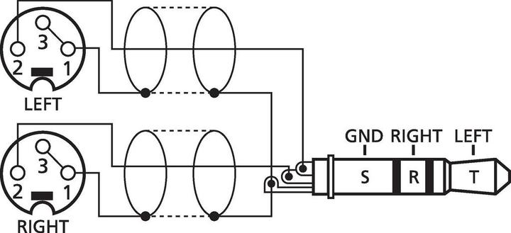 Image du produit Monacor Câble de connexion audio (3 m, Entrée de gamme, Jack 3,5 mm (AUX), XLR)