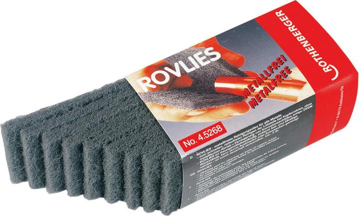 Rothenberger Reinigungsvlies Rovlies grau Länge 130 mm Breite 60 mm (Reinigung)