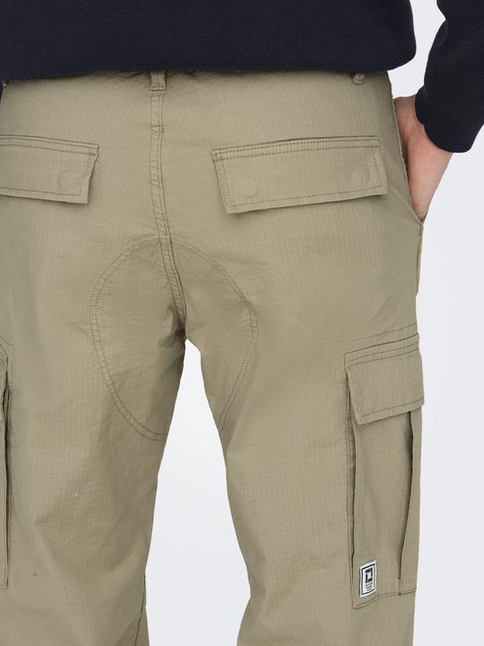 Actual product image Only & Sons Loose fit mid waist elasticated cargo trousers Trousers (W36/L32)