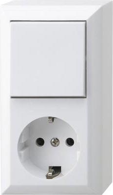 Produktbild REV Komplett Ausschalter, Wechselschalter, Steckdose Weiss 0510156777