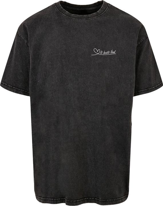Image du produit Merchcode It Beats Loud Acid Washed Heavy Oversize Tee - 113373 (L)