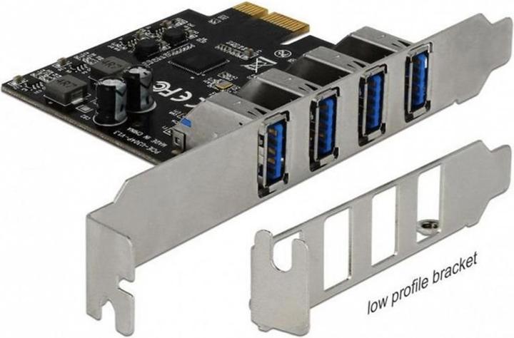 Actual product image Delock PCI Express Card 4x USB Type-A