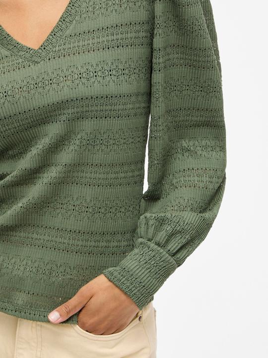 Image du produit Vila V-Ausschnitt Oberteil mit langen Ärmeln (XL)