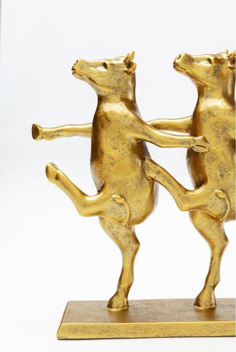 Produktbild Kare Design Deko Figur Dancing Cows Gold 40cm
