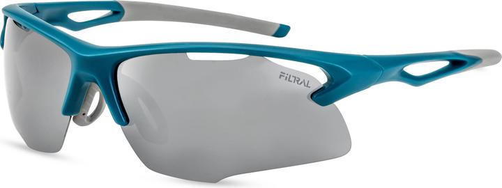 Produktbild Filtral Sportbrille/Unisex Green Line Petrol/Grau Verspiegelt mit Polarisationsfilter