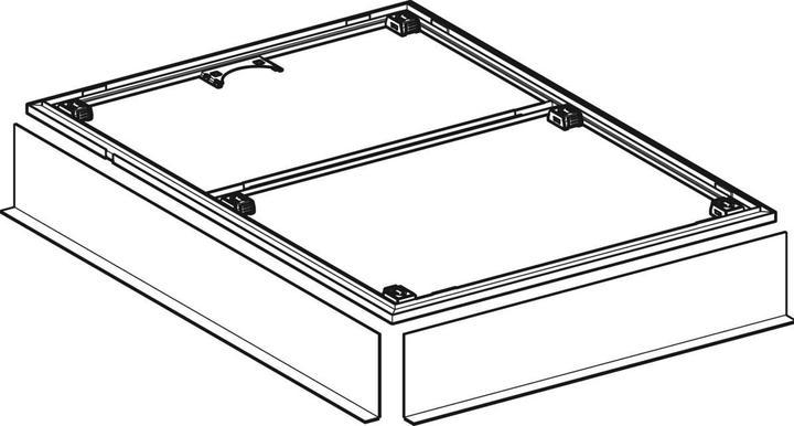 Produktbild Geberit Installationsrahmen für Duschflächen Setaplano über 100 cm, für 6 Füsse, 154.475.00.1