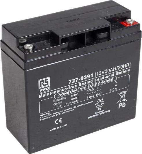 Actual product image Rs Pro Normal AGM 12V 20Ah battery (12 V, 20000 mAh)