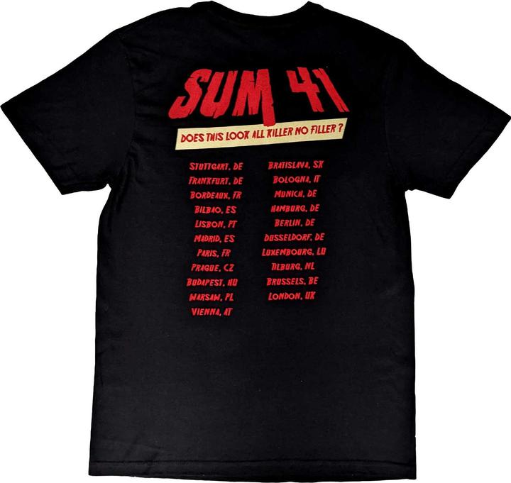 Image du produit Universal Textiles Unisexe Adult Does This Look Like All Killer No Filler European Tour 2022 T-shirt en coton (M)