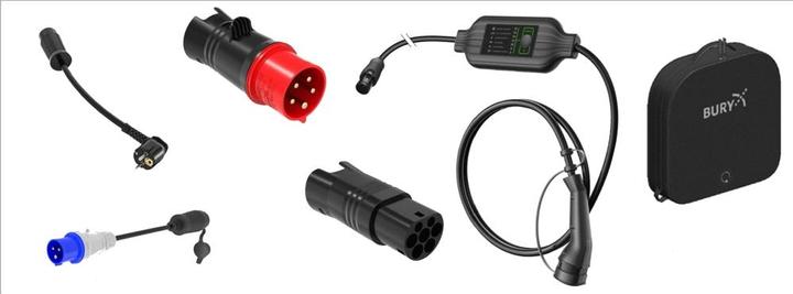 Actual product image THB Bury Bury PowerFlash portable charger Charger PF9050 SET EU PREMIUM (Type 2, 22 kW, Type F, CEE 16)